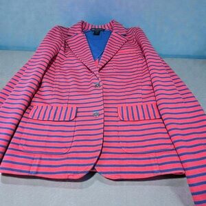 Marc by Marc Jacobs Red and Blue Striped Jacket Size XS